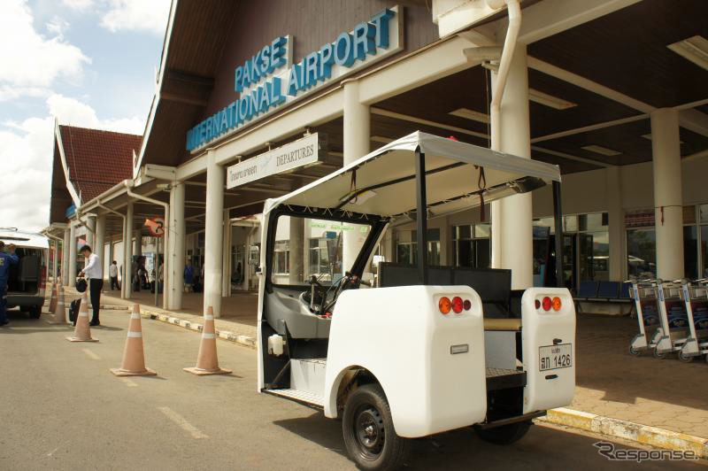 E-TukTukによる空港への送迎
