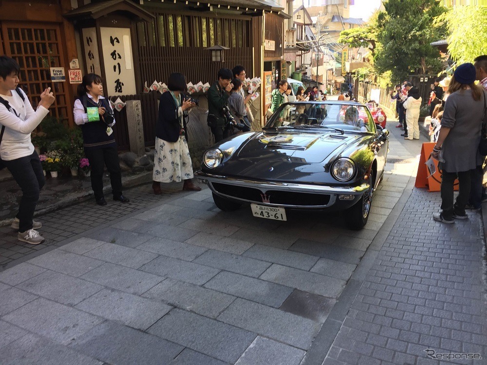 大変貴重なマセラティ・ミストラルスパイダー。