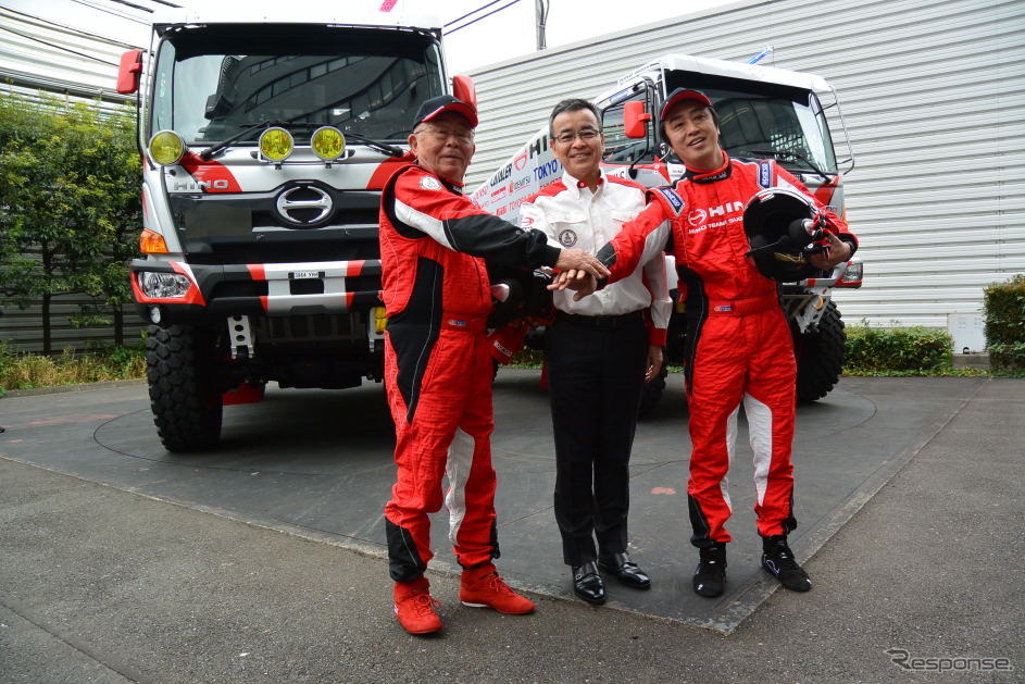 日野チームスガワラ ダカールラリー2017 参戦会見