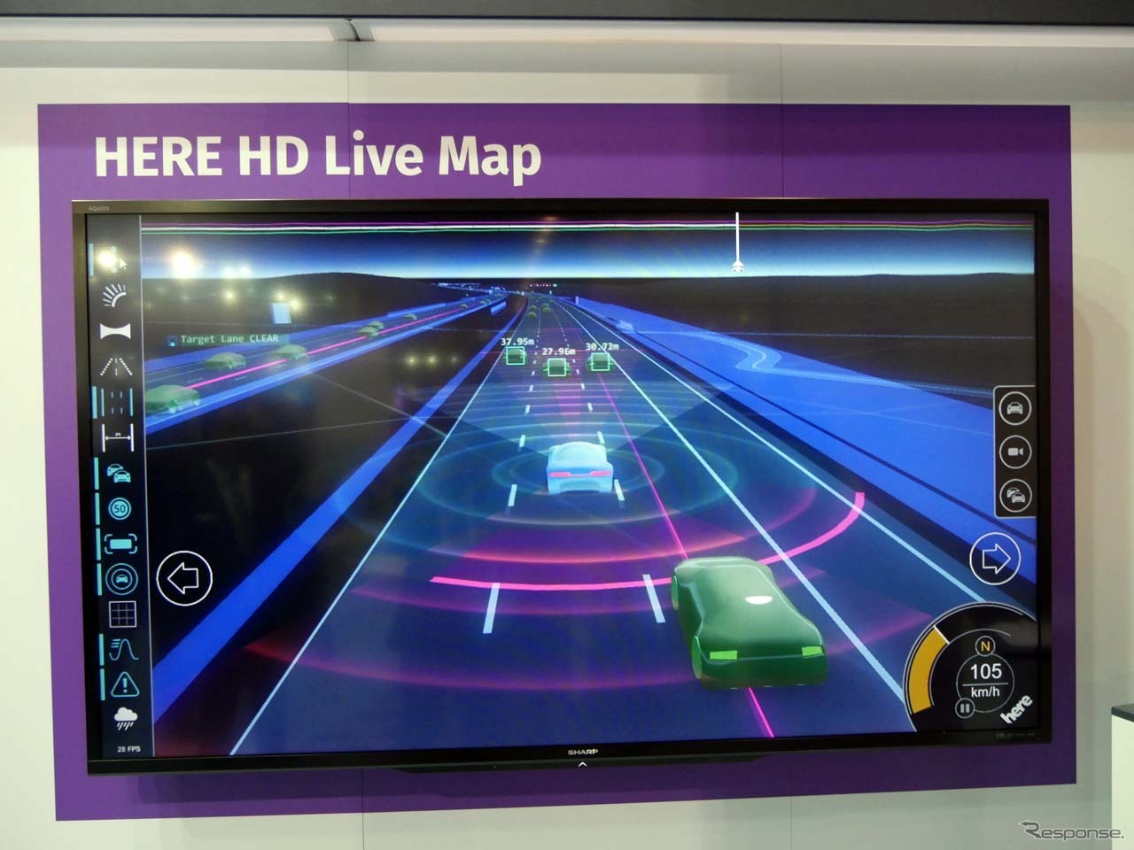 『HERE HD LiveMap』走行中の車両がセンシングすることで車両がどういった状況に置かれているかを把握