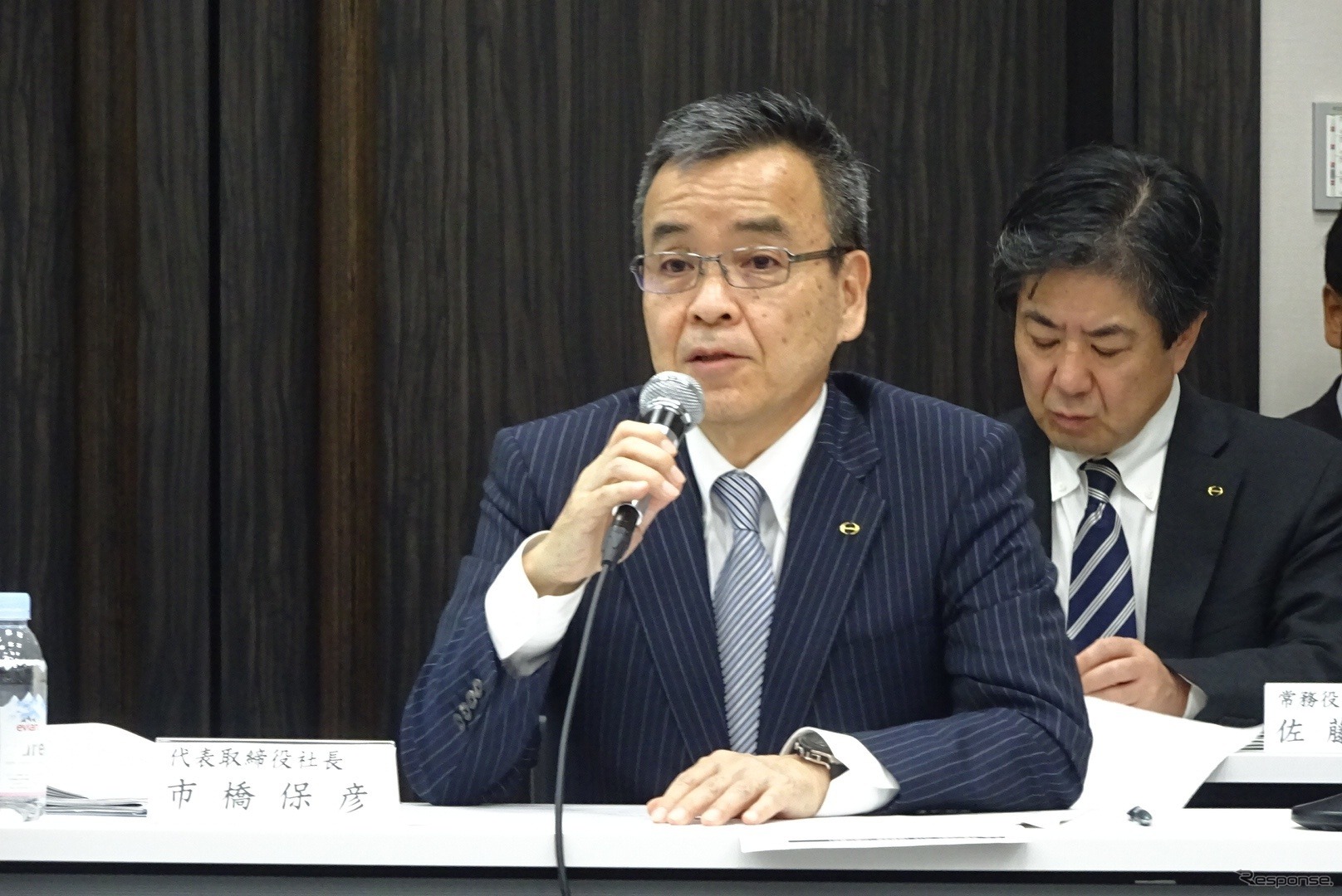 日野自動車の市橋社長　《撮影　池原照雄》