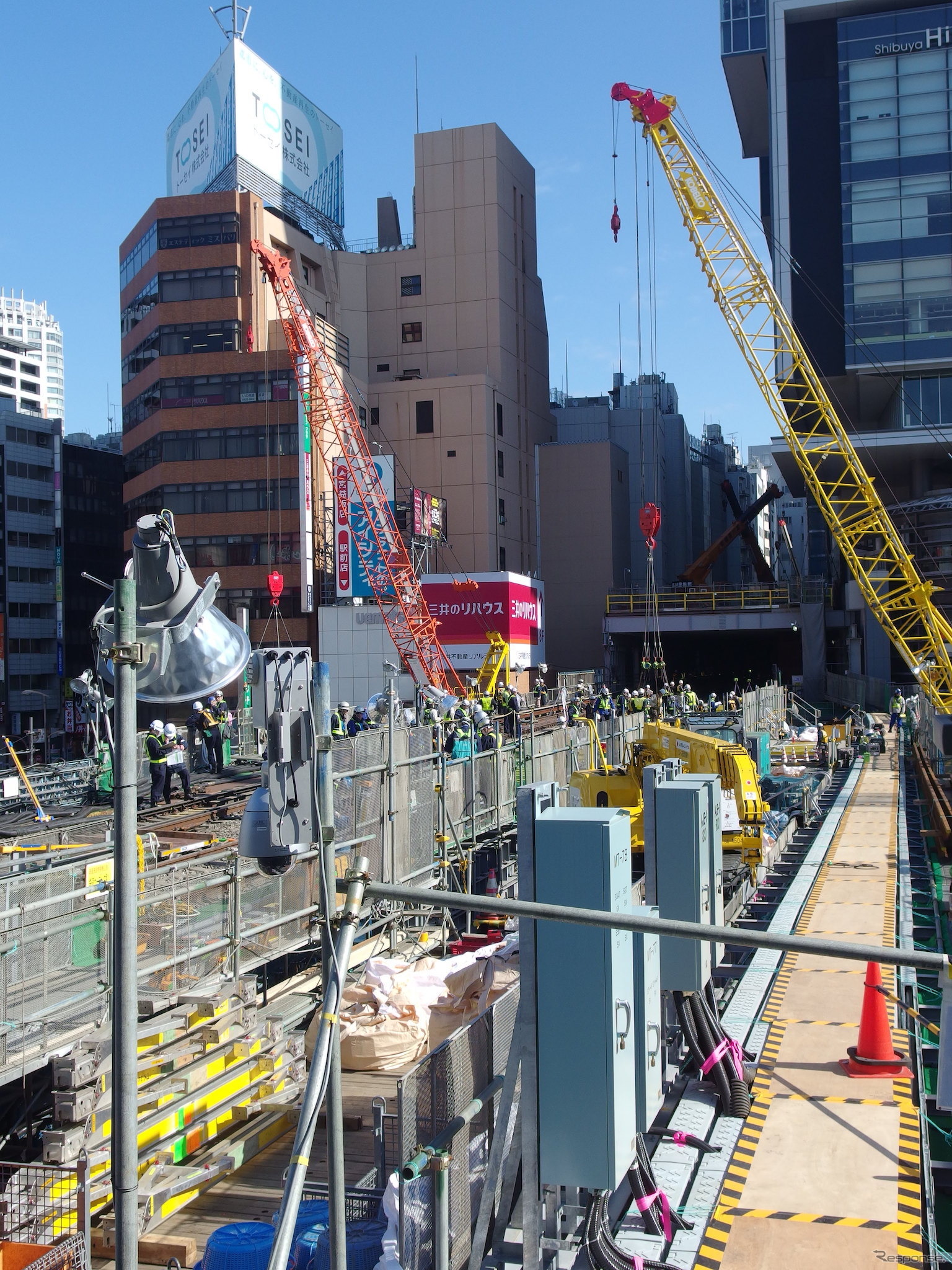 銀座線渋谷駅工事（11月5日、報道見学会）