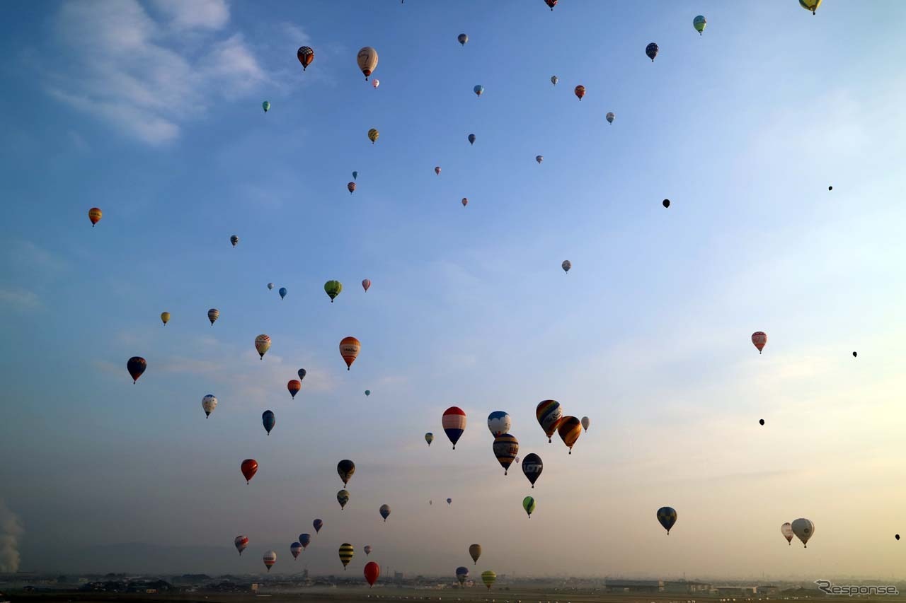 空を舞うバルーン
