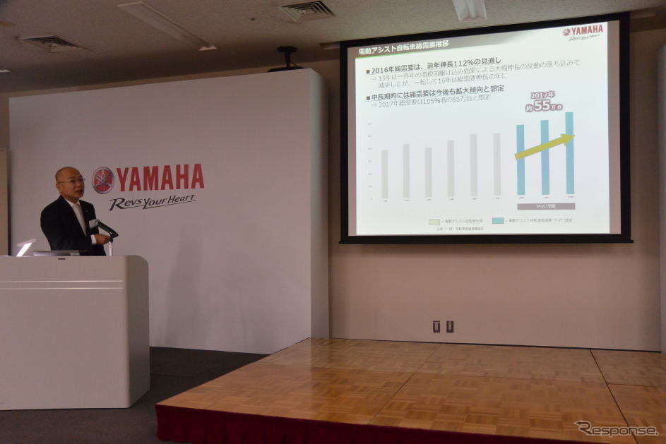 ヤマハ発動機 電動アシスト自転車PAS 新型ファミリーモデル 発表会