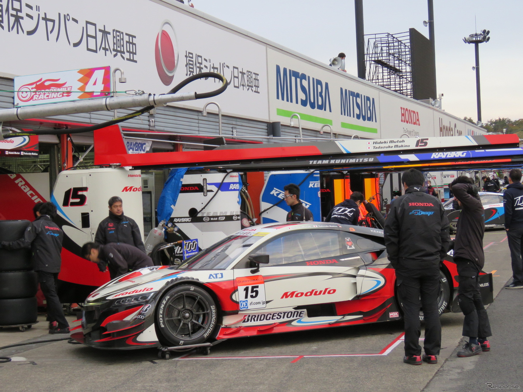 今回がチーム（DRAGO CORSE）としての最終参戦になる#15 NSX。