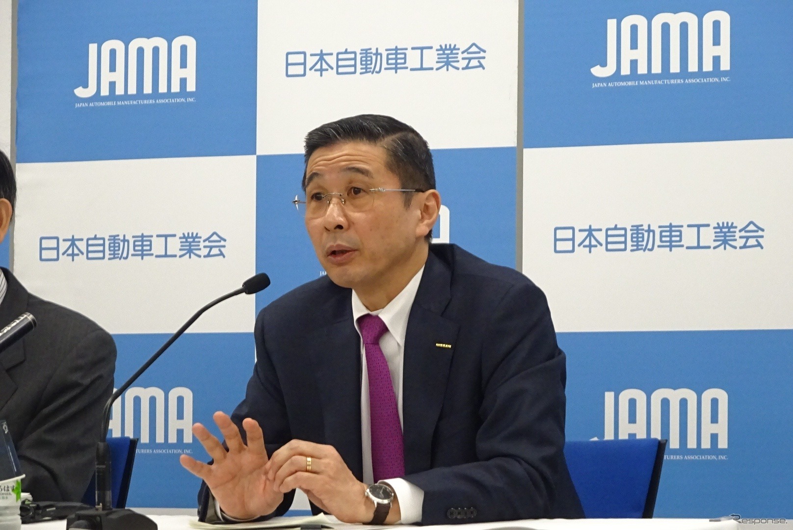 西川会長　《撮影　池原照雄》　