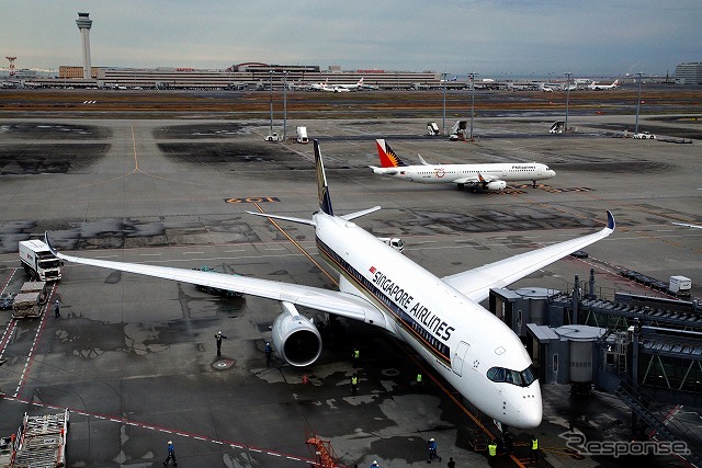 エアバス社の最新鋭旅客機「A350-900」、シンガポール航空が羽田便への投入を開始した。