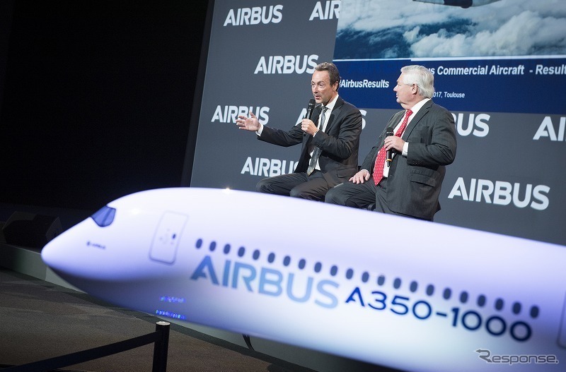 エアバスが2016年の民間航空機部門の業績を発表