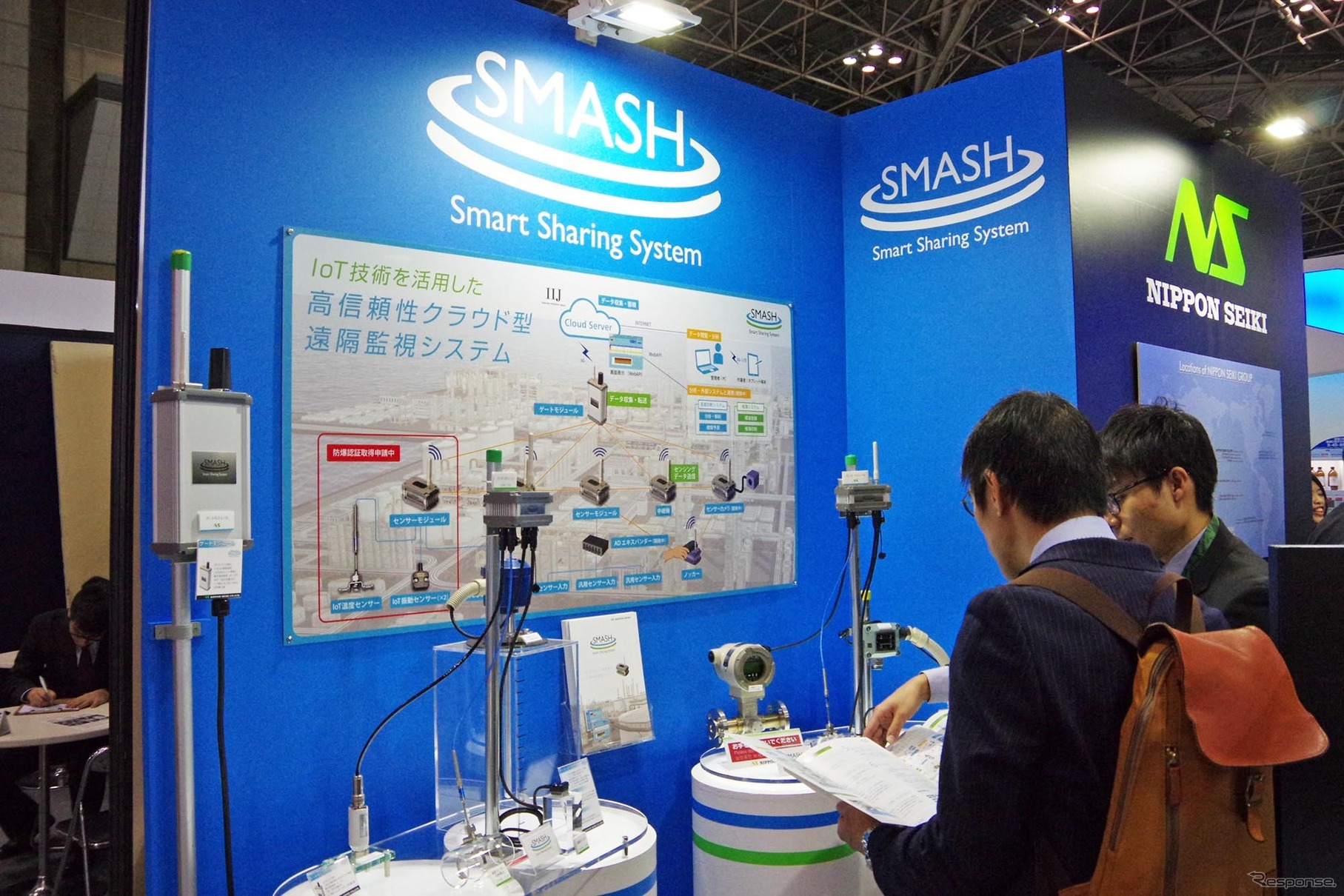日本精機のクラウド型遠隔監視システム「SMASH」（オートモーティブワールド2017）