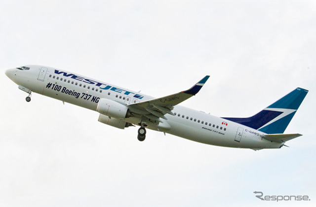 ウエストジェットのボーイング737