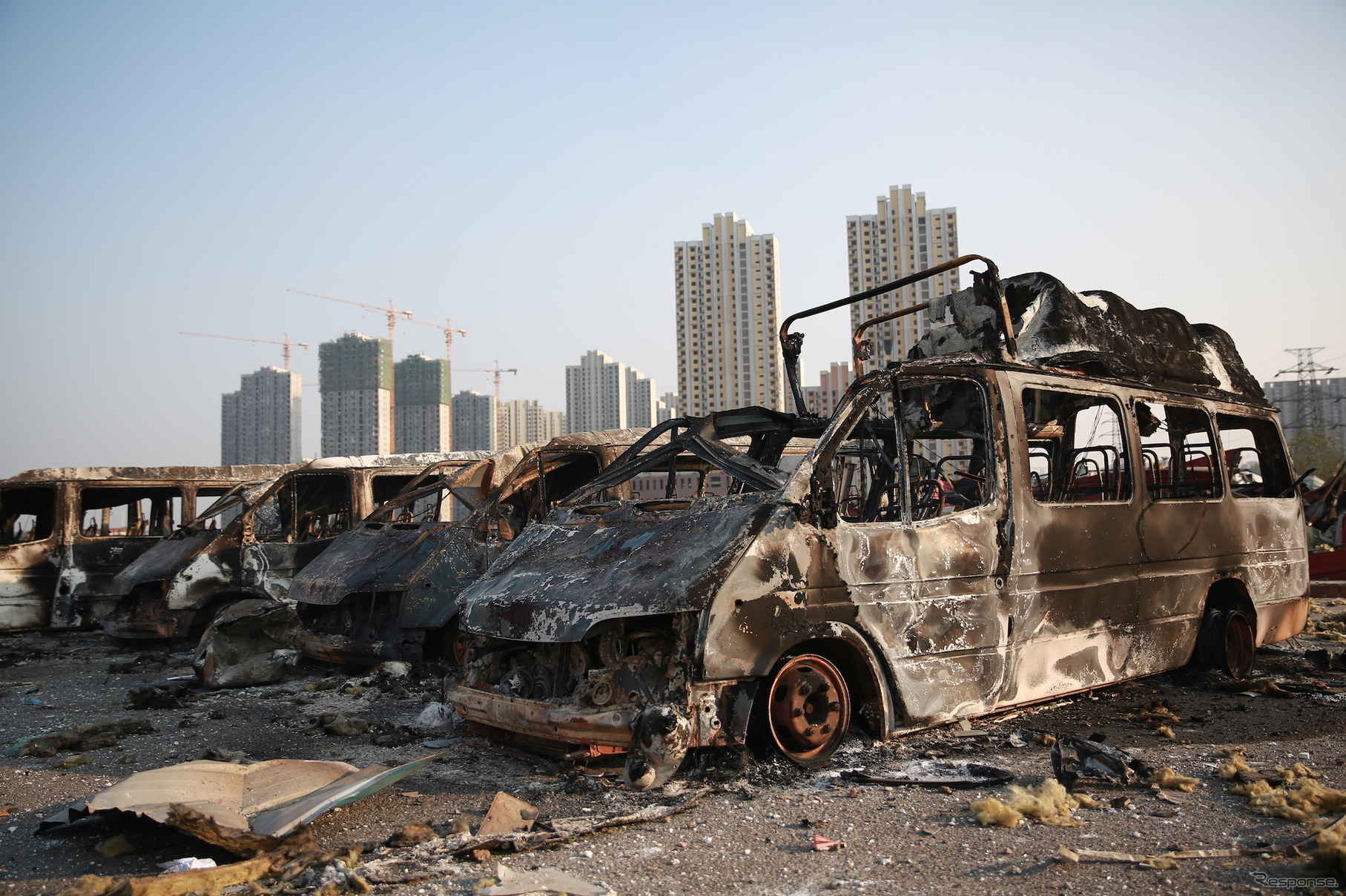 天津爆発事故（2015年8月）　(c) Getty Images