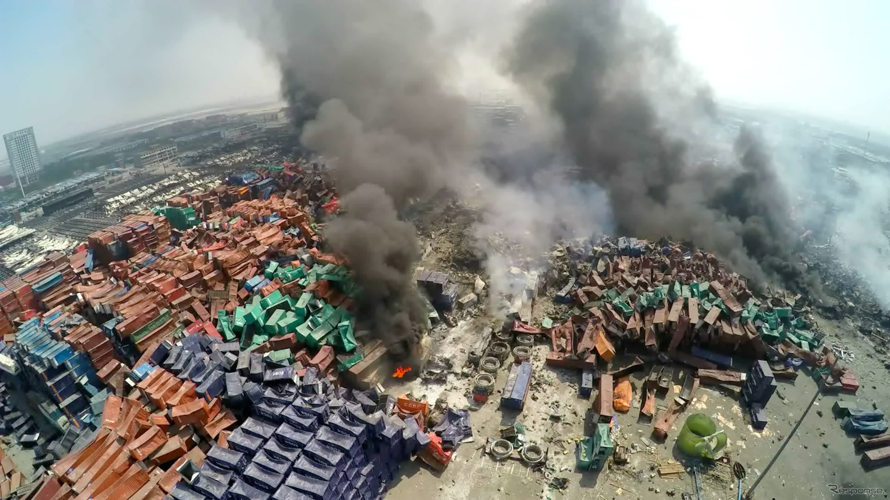 天津爆発事故（2015年8月）　(c) Getty Images