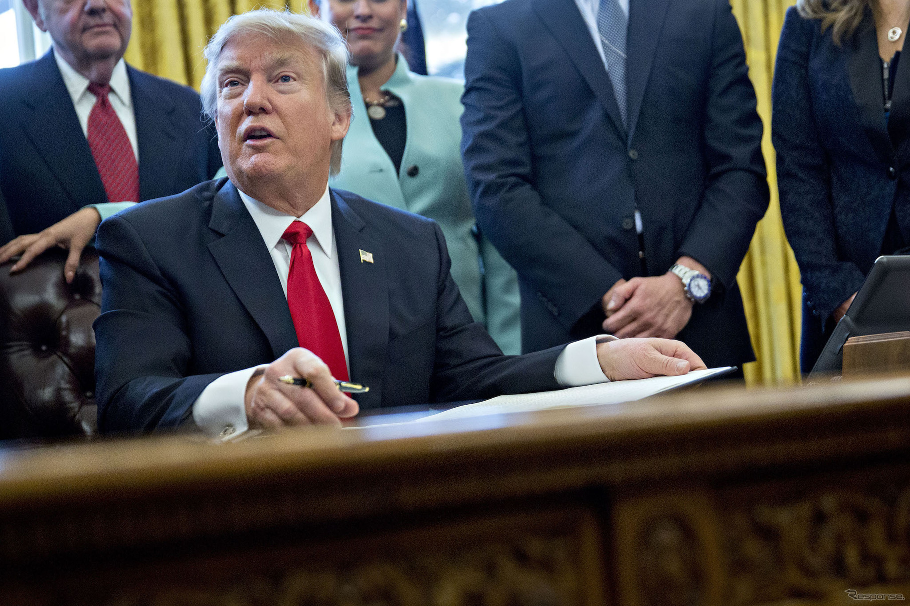 トランプ大統領（1月30日）　(c) Getty Images