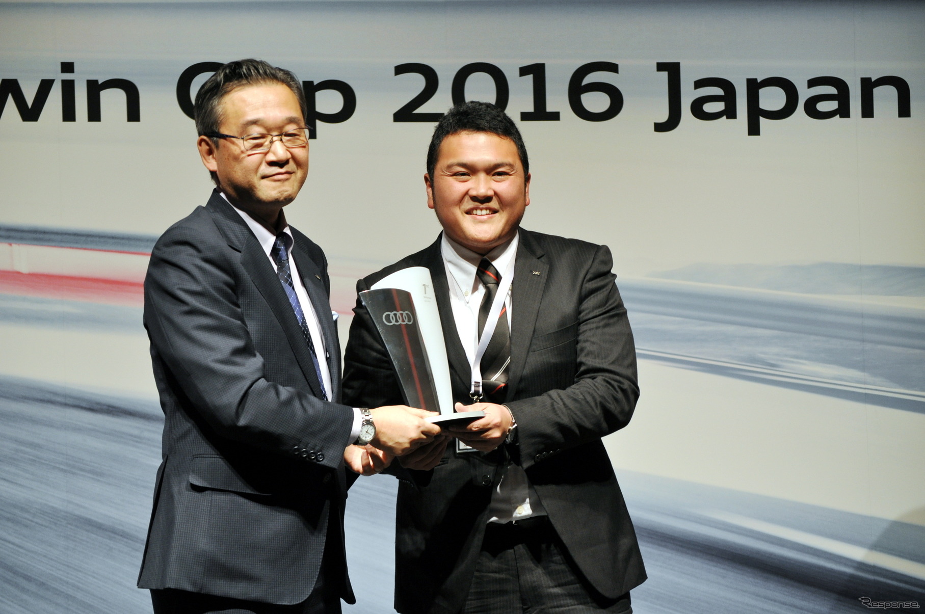 全世界のアウディディーラーが技術を競う「Audi Twin Cup」。2年連続で世界大会出場を決めたAudi熊本の大磧数敏氏