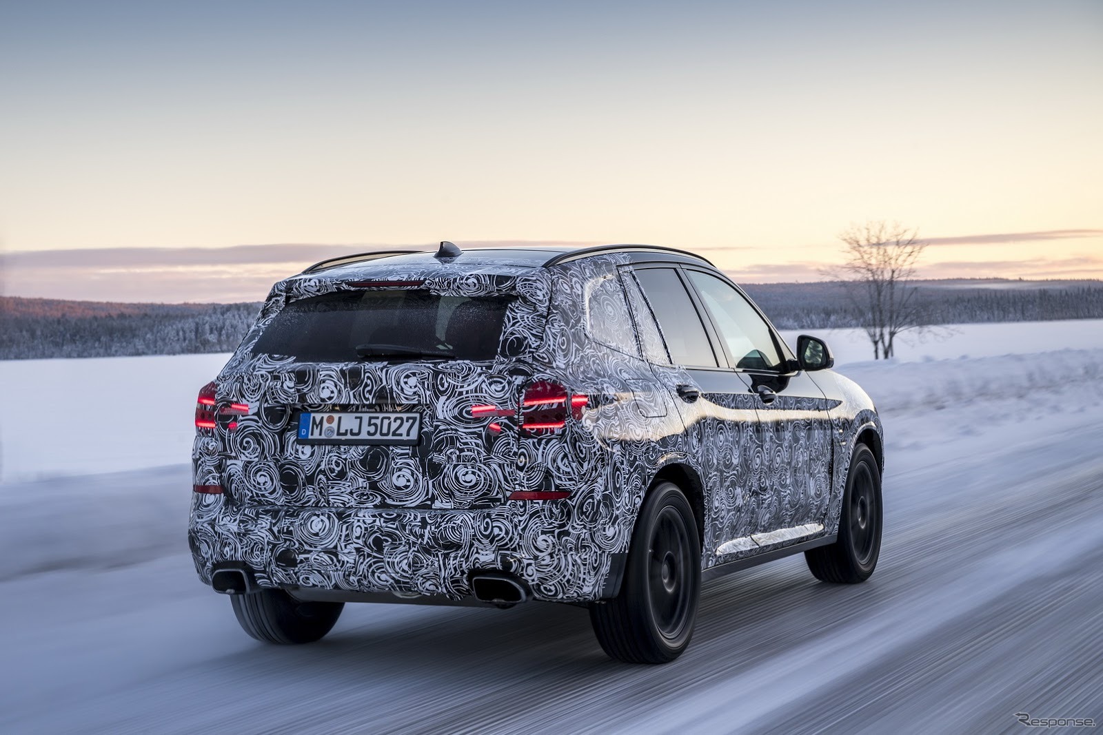 BMW X3 次期型の開発プロトタイプ車