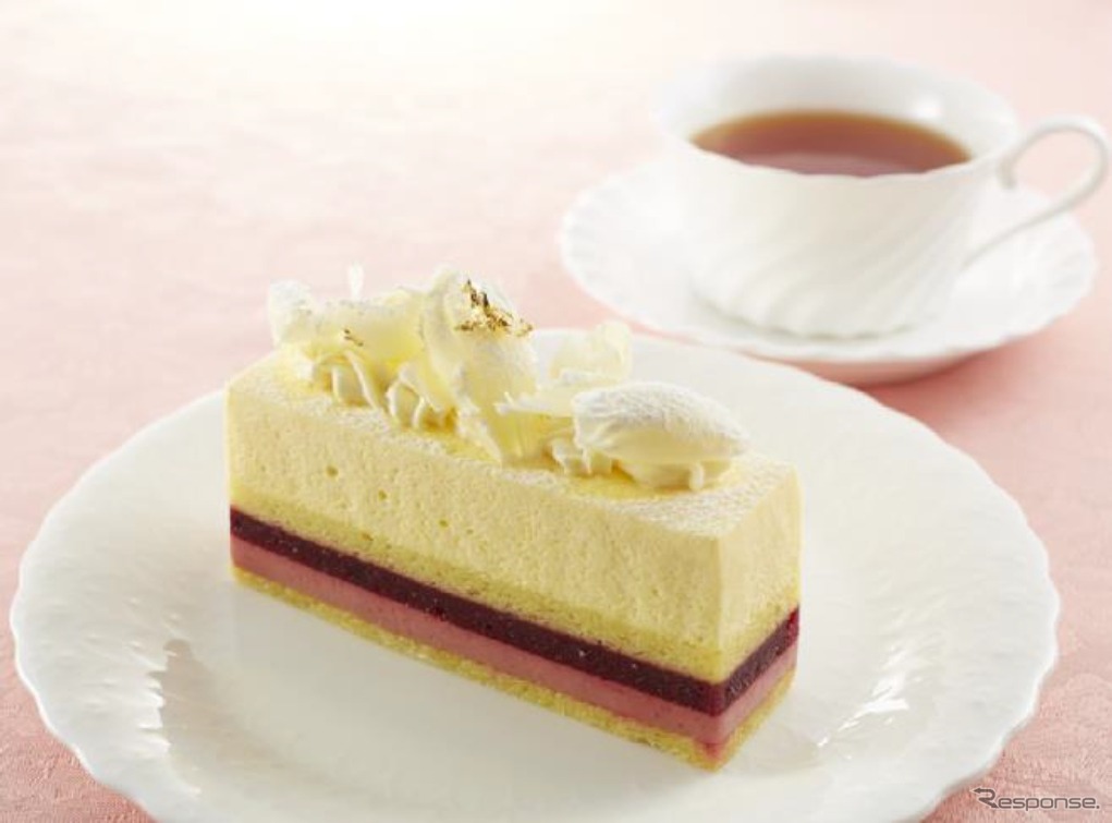 3月13日から提供される春季オリジナルケーキ「シュシュ」。