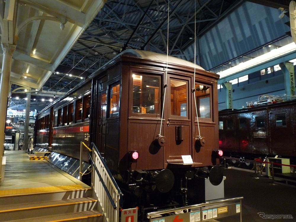 鉄道博物館で展示されているナデ6141号。電車としては初めて重要文化財に指定される。