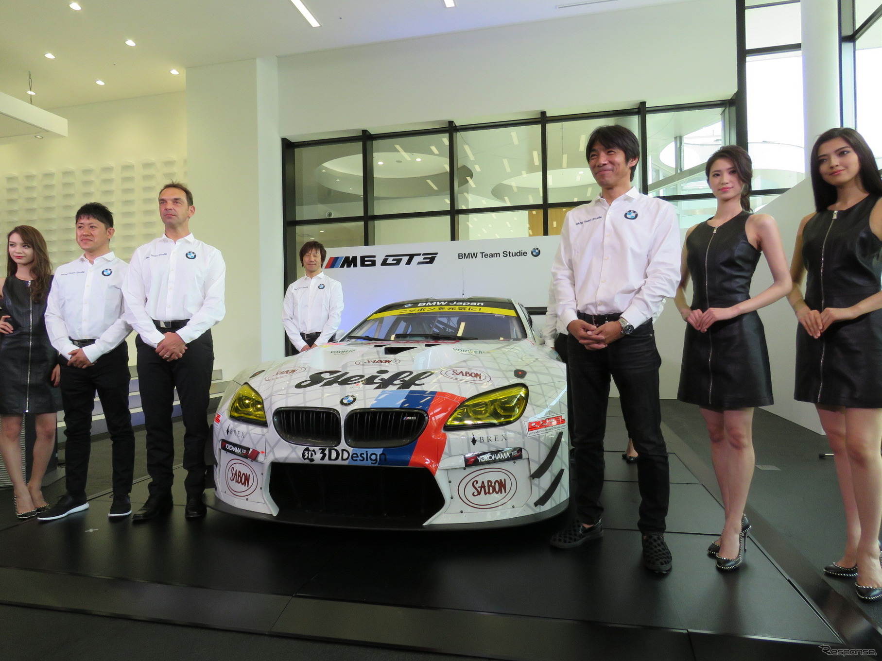 6日に「BMW Group Tokyo Bay」で実施された今季体制発表会の模様。