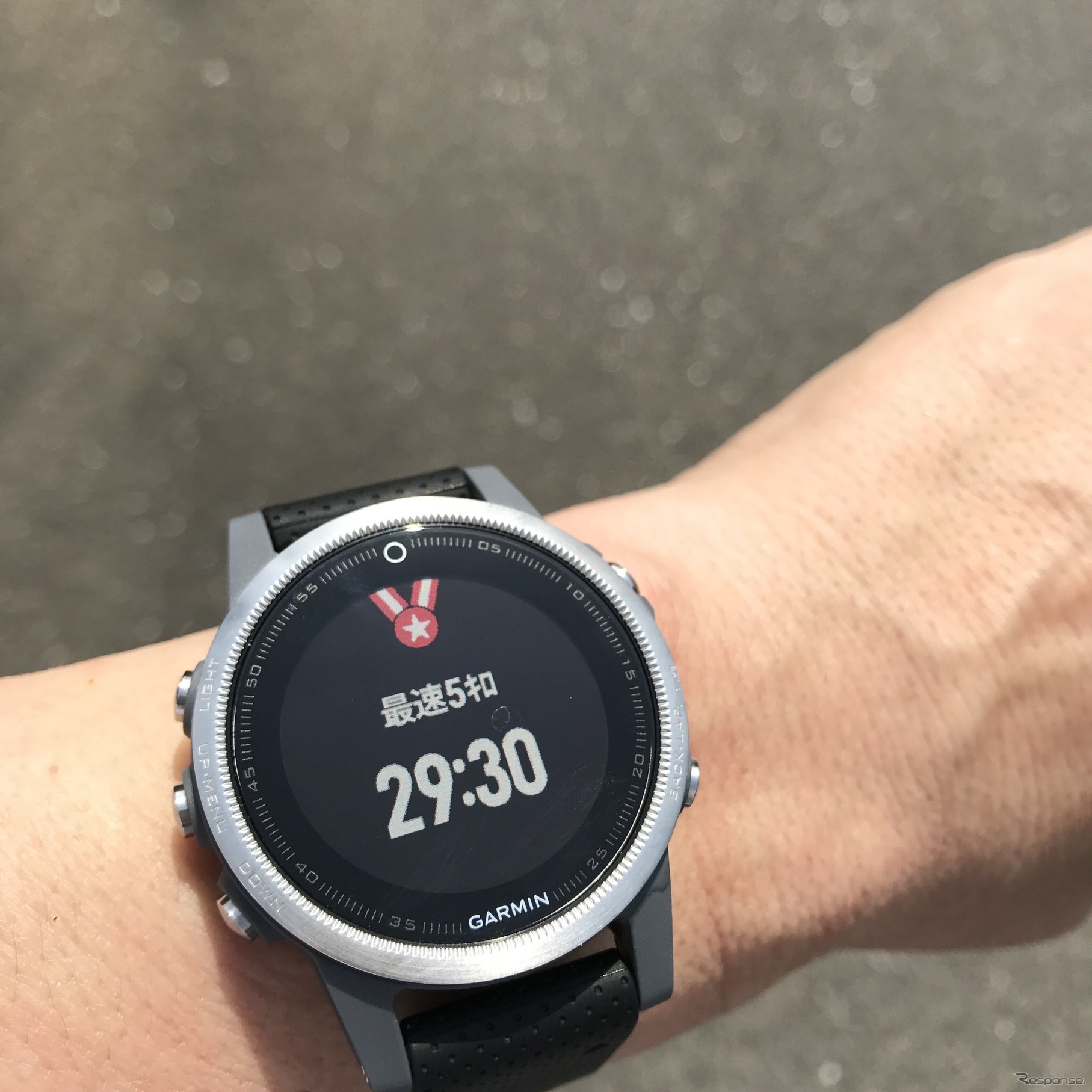 コース上で最速タイムをたたき出した5kmを教えてくれた