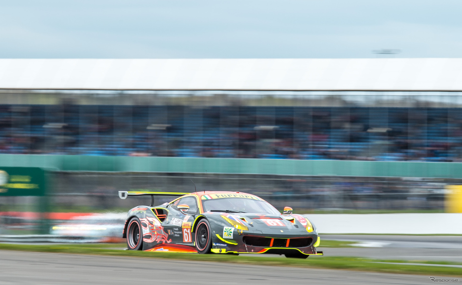 LMGTE-Amクラス優勝の#61 フェラーリ488。