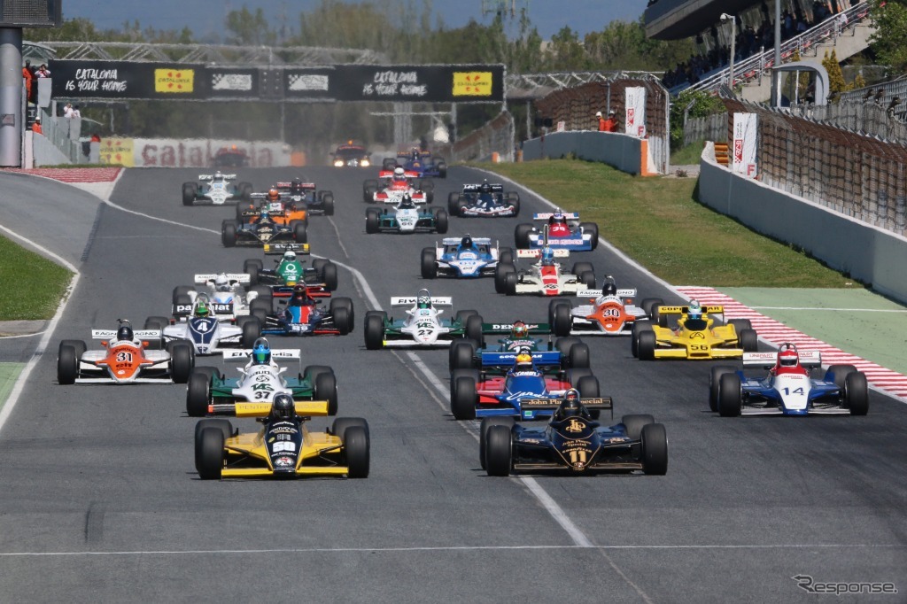 FIA Masters Historic Formula1 Championship開幕戦バルセロナのスタートシーン