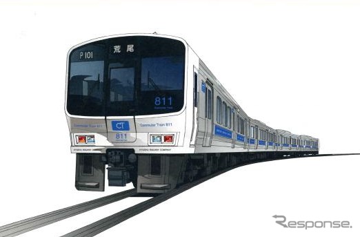 リニューアルした811系のイメージ。4月27日から運行される。