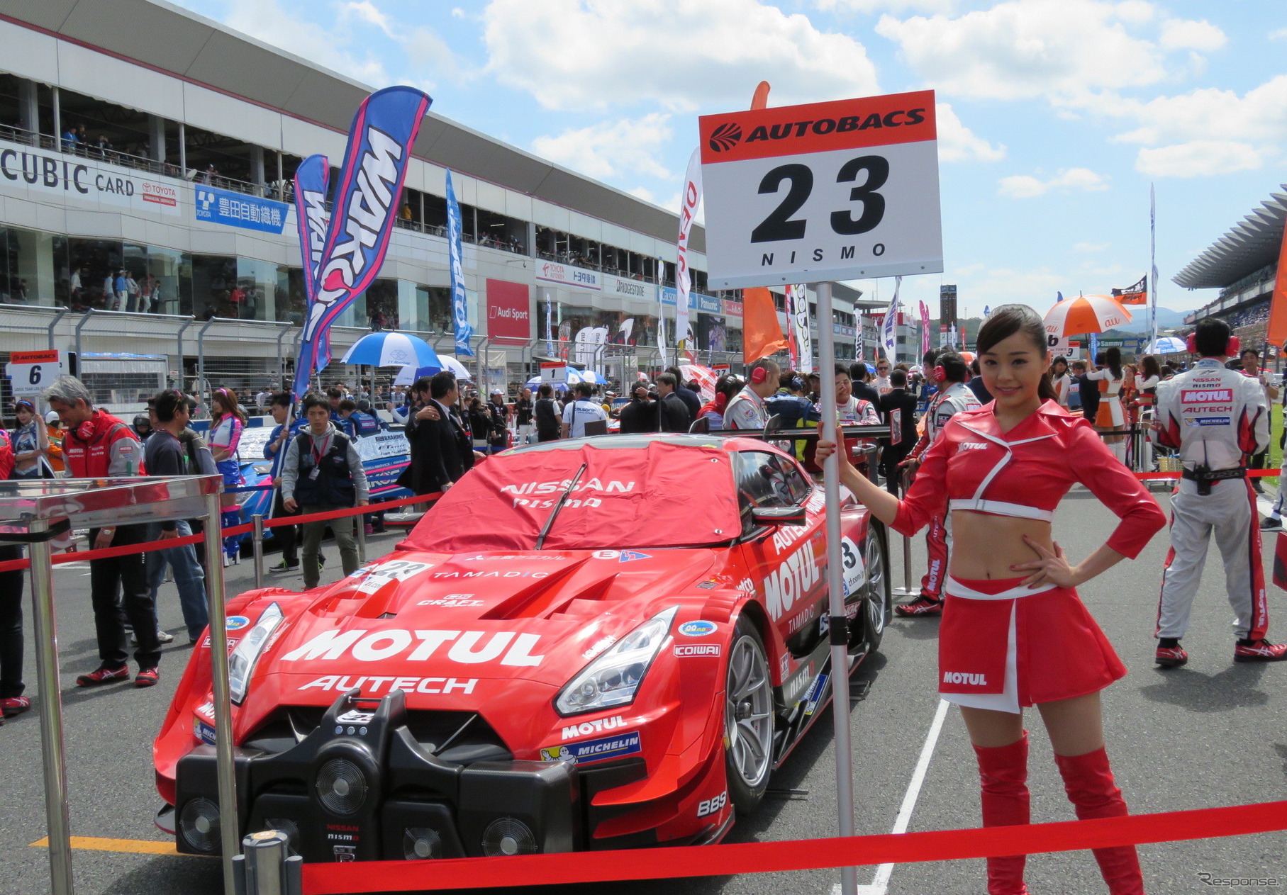 決勝4位の#23 GT-R。