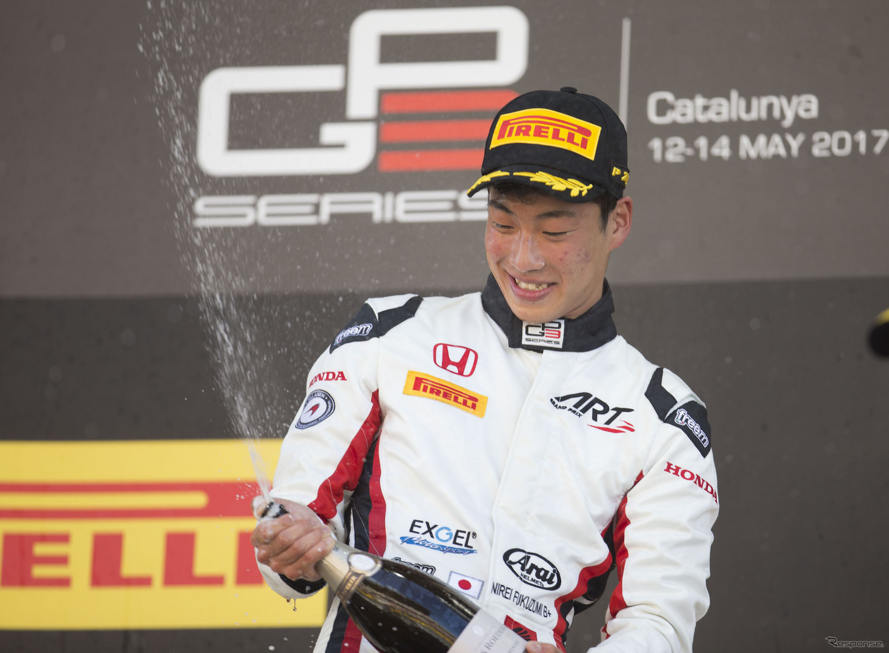 GP3初優勝を飾った福住仁嶺。