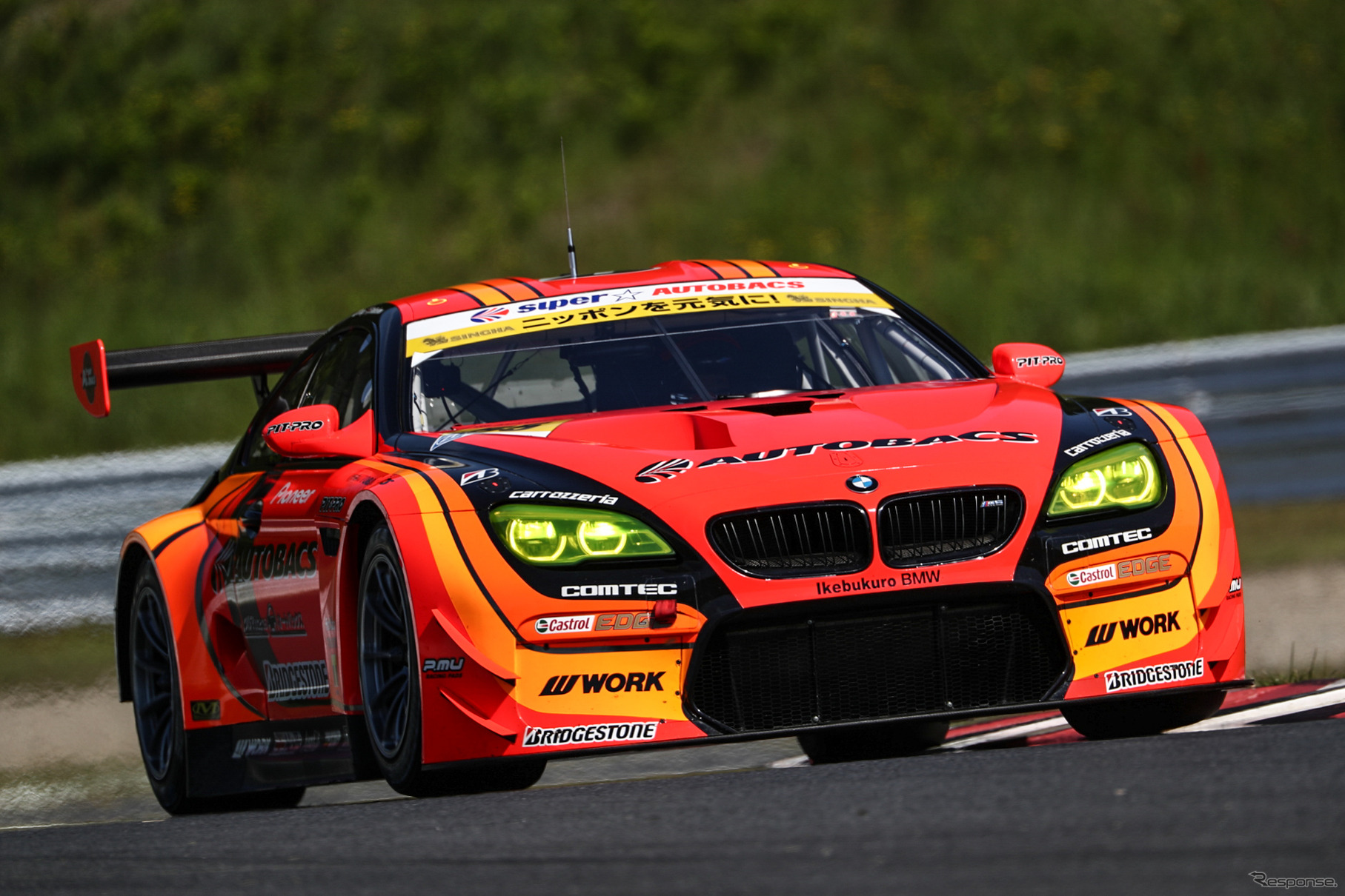 GT300クラス予選4位の#55 BMW M6。