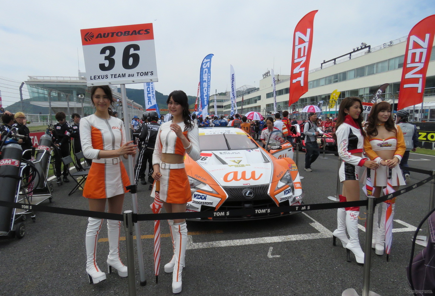 #36 LC500は7番グリッドスタートから優勝した。