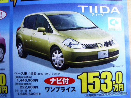 【新車値引き情報】コンパクトカーを21万円引き