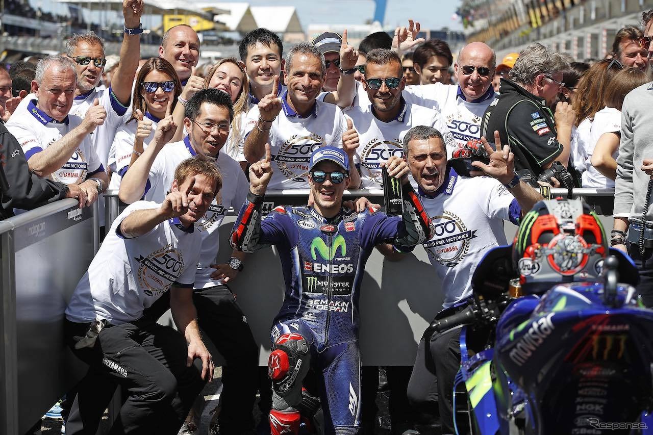 MotoGPフランスGPで優勝したマーベリック・ビニャーレス選手。