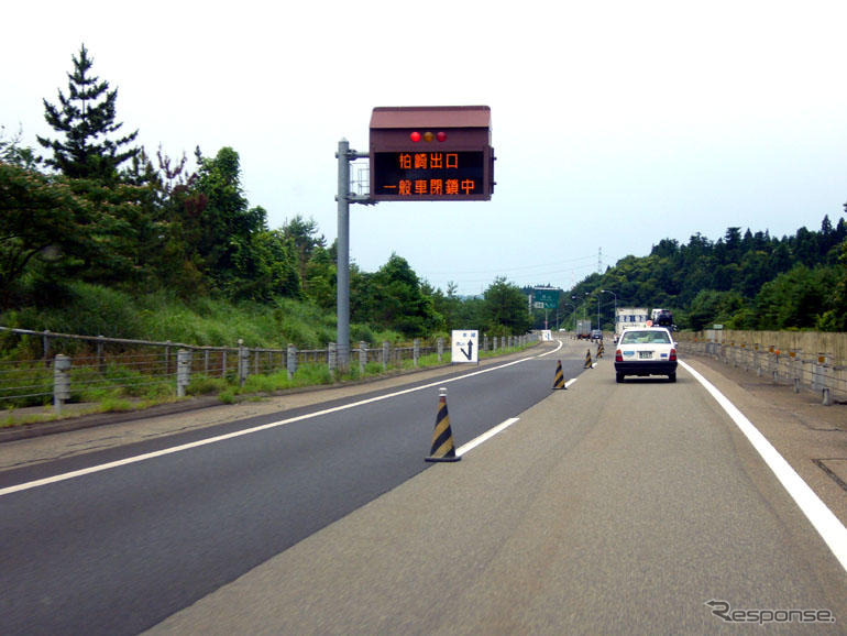 【新潟県中越沖地震・柏崎ルポ】復旧したての高速道を走る