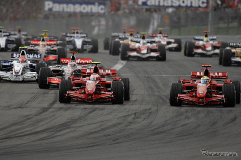 【F1ヨーロッパGP】決勝…雨で大混乱