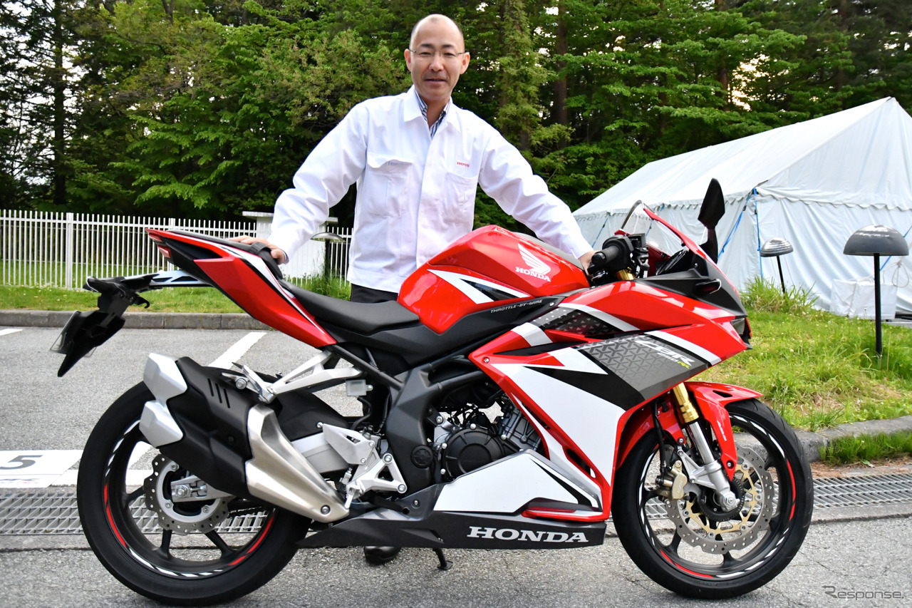 CBR250RR開発責任者、株式会社本田技術研究所 二輪R&Dセンター 河合健児さん。