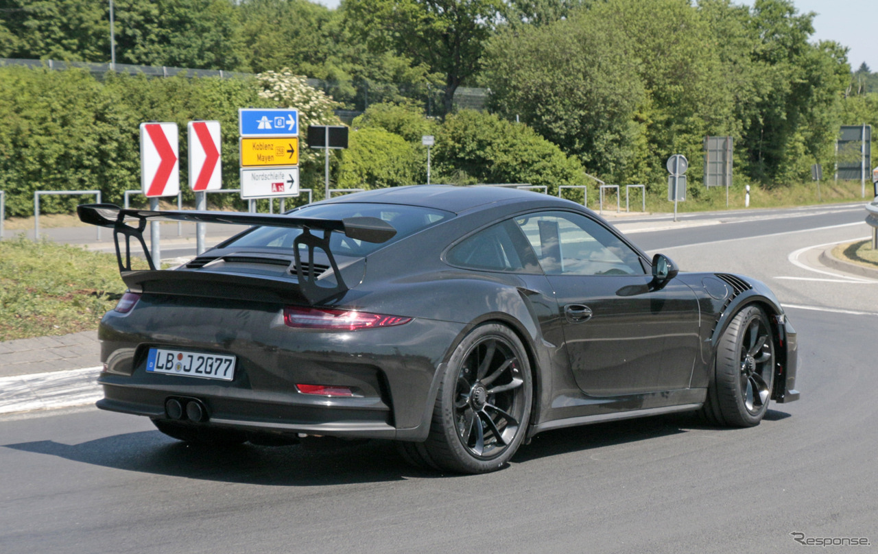 ポルシェ 911 GT3 RS 次期型 スクープ写真