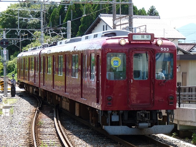 谷汲山までのアクセスには養老鉄道と樽見鉄道のどちらも利用できる。写真は養老鉄道の電車。