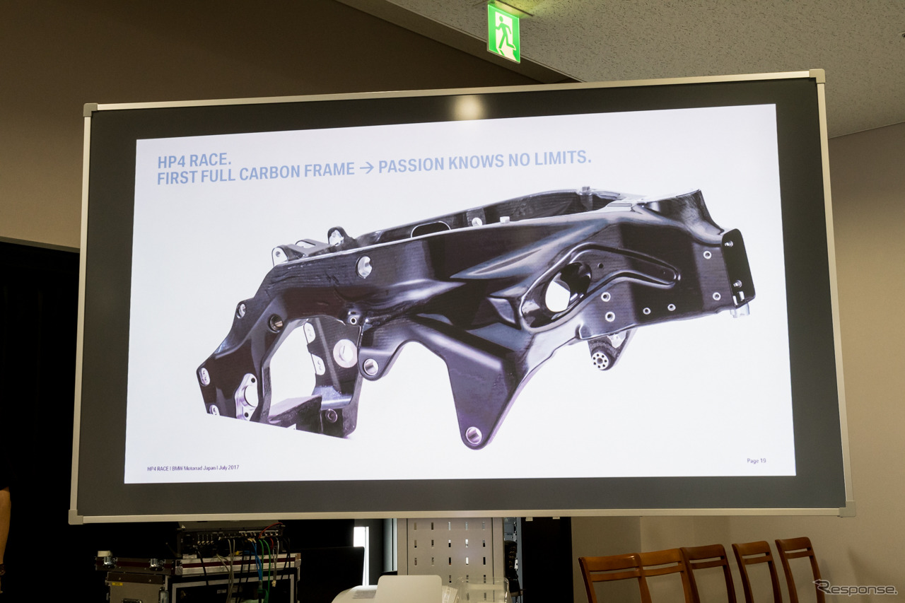 BMW HP4 RACE メディア向け技術説明会