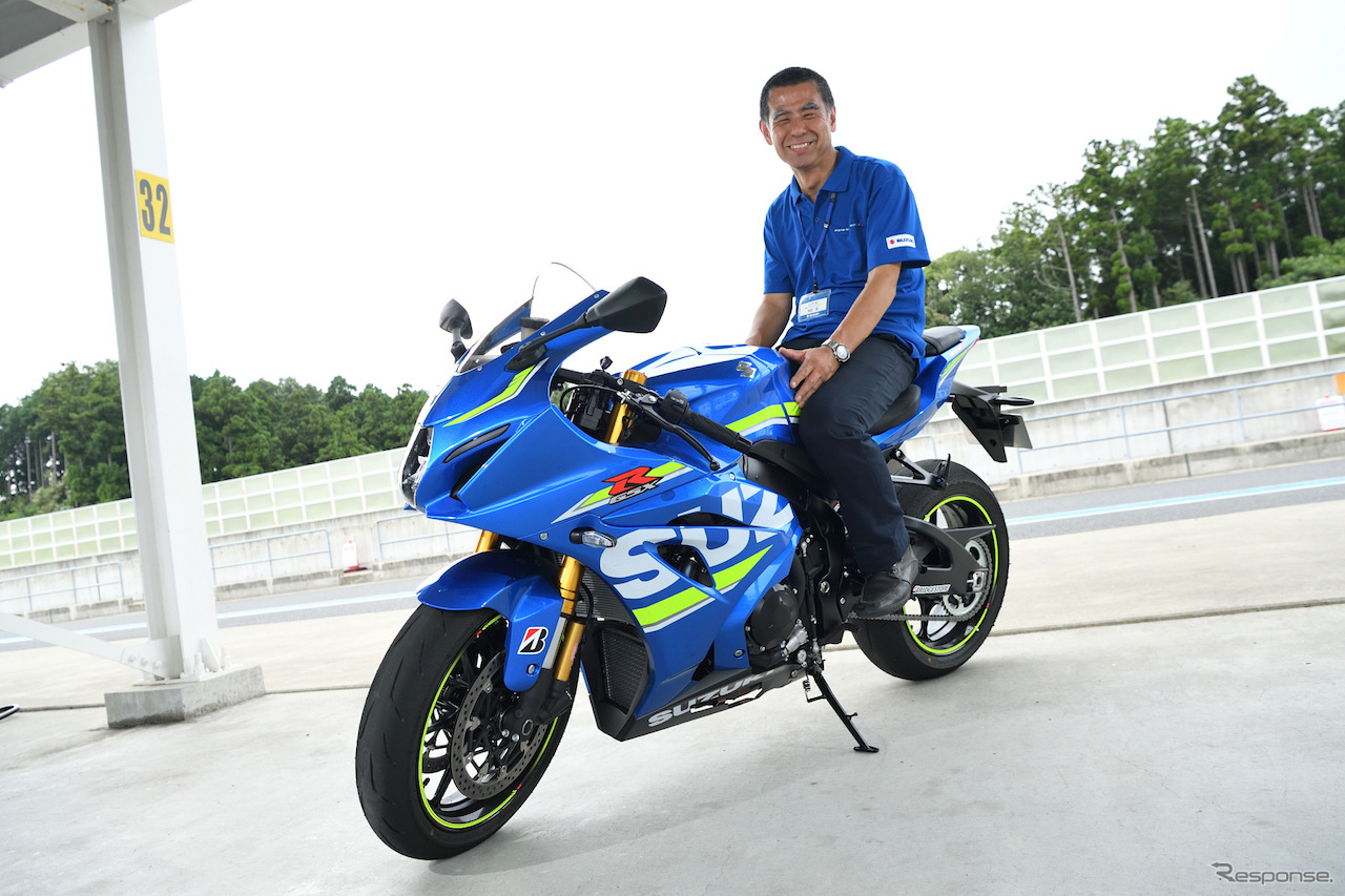 GSX-R1000Rチーフエンジニア寺田 覚さん。