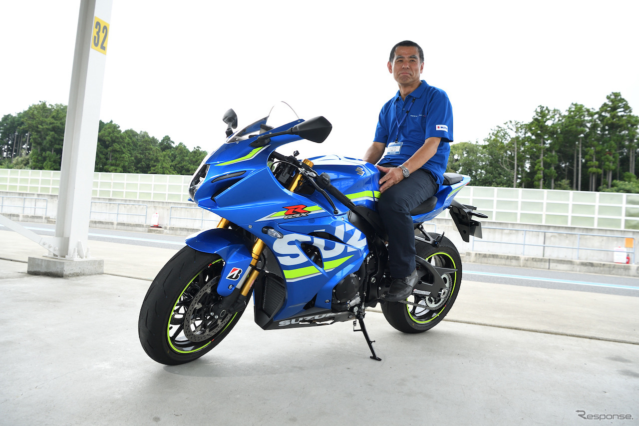 GSX-R1000Rチーフエンジニア寺田 覚さん。