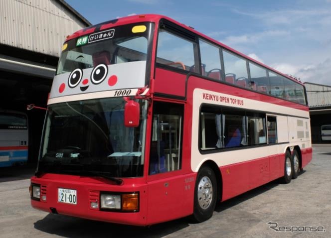 京急「KEIKYU OPEN TOP BUS」。秋から三浦半島で運行される。