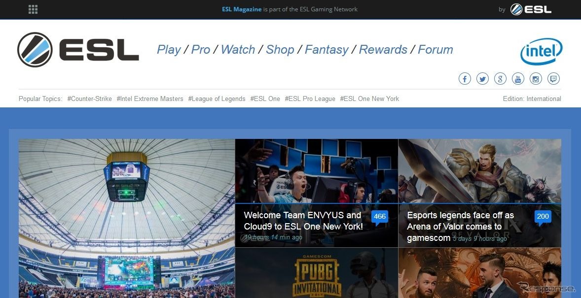 ESLの公式サイト