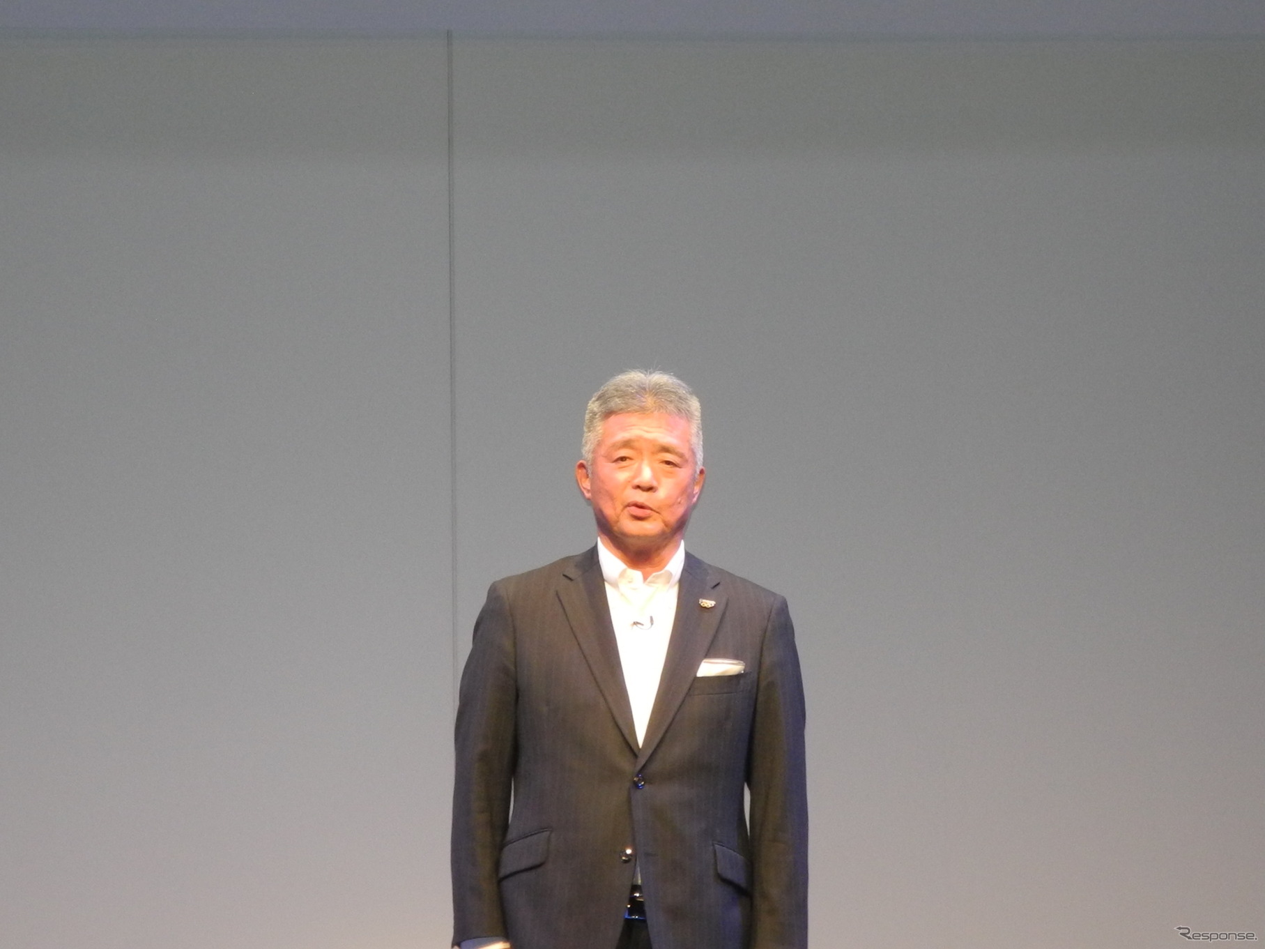 冒頭の挨拶をする中島幸男常務執行役員