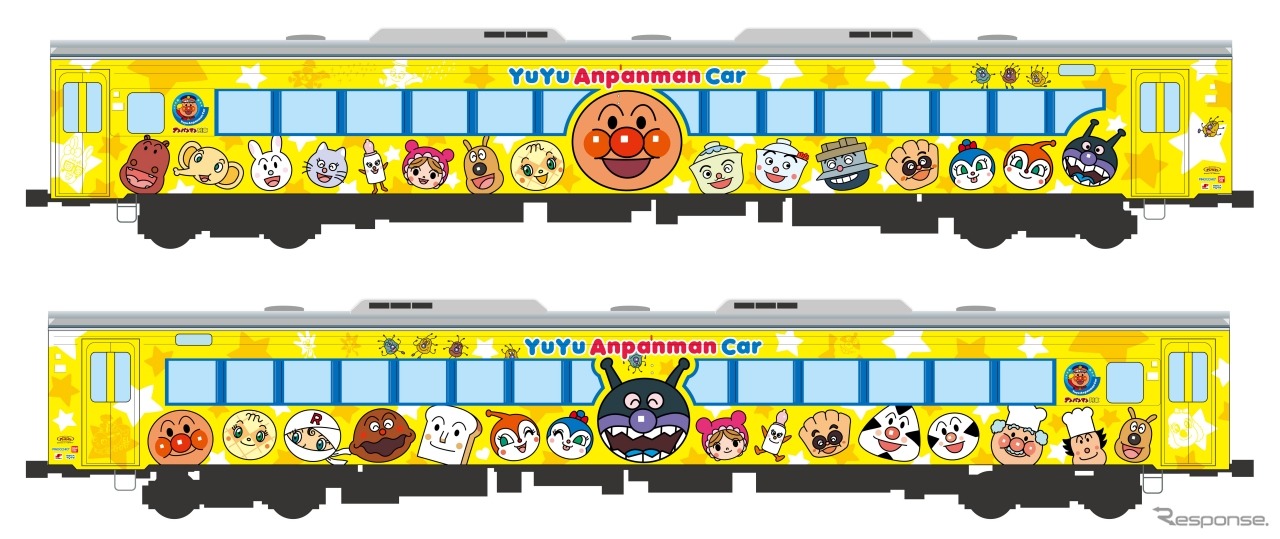 「ゆうゆうアンパンマンカー」リニューアル後のイメージ。10月上旬にデビューする。