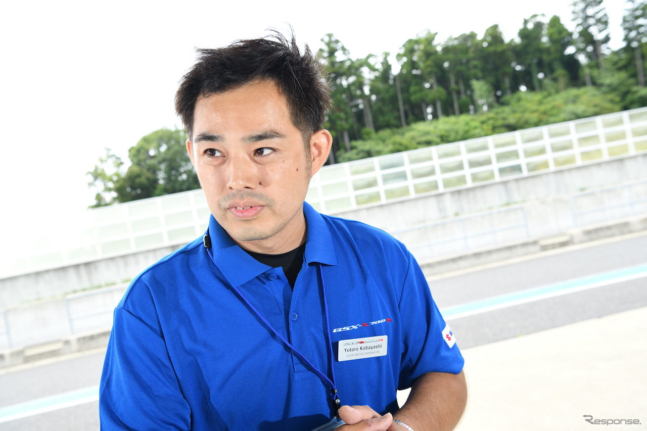 エンジン実験担当、小林勇太郎さん。