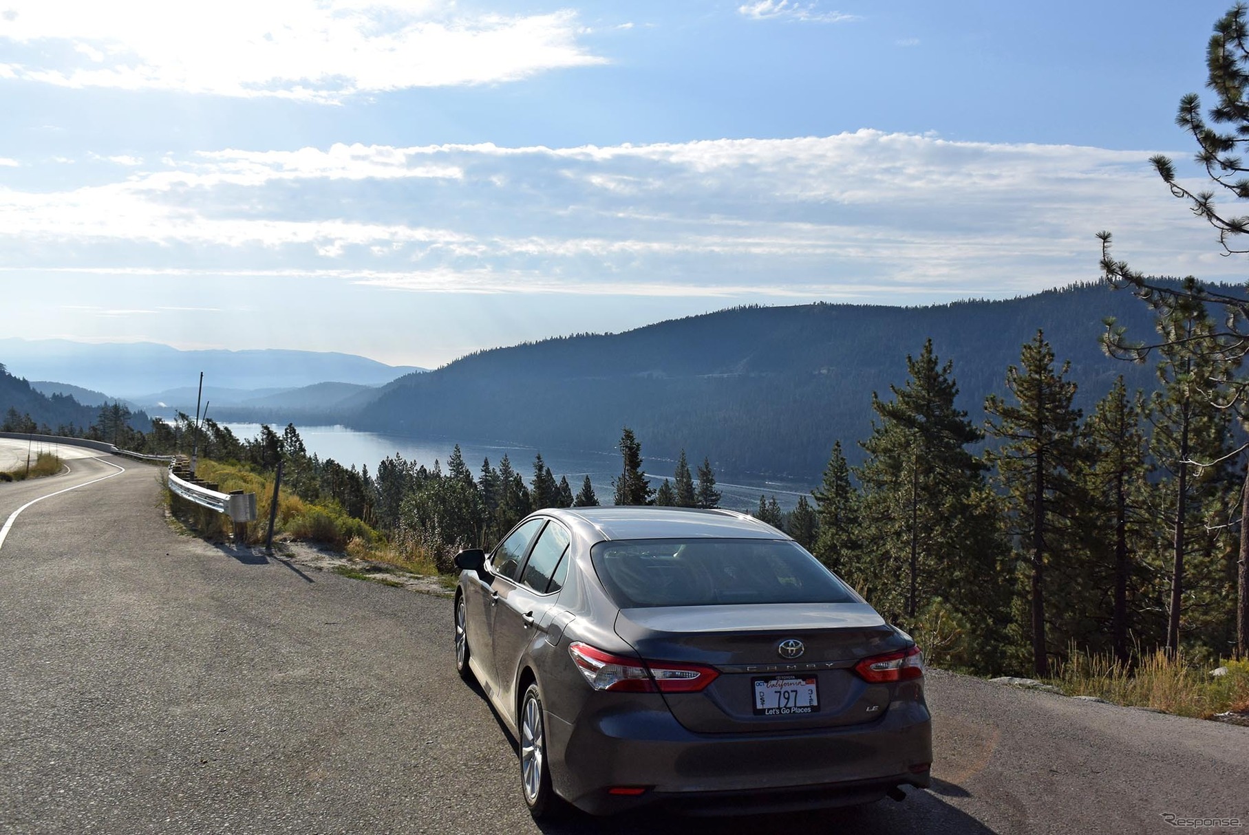皆既日食ハンティングのため、ワイオミング州へ1000 miles a dayの旅へ。カリフォルニア東部、シェラネヴァダ山脈の山中にて。