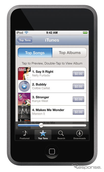 アップル、iPod touch を発表