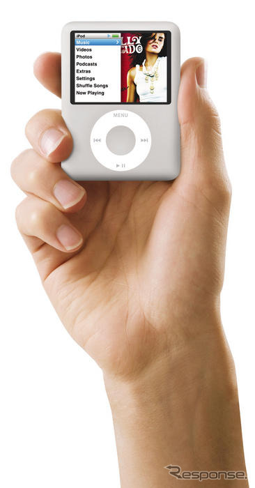 アップル、iPod nano を発表…ビデオ再生が可能に