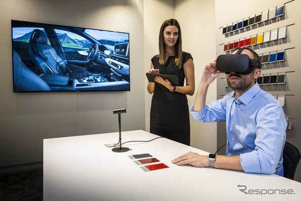 アウディがドイツ、英国、スペインの3か国のディーラーに導入した「アウディVR（バーチャルリアリティ）体験」