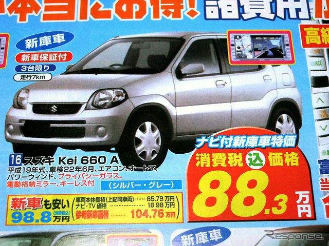 【値引き情報】このプライスで軽自動車を購入できる!!　未使用車 続